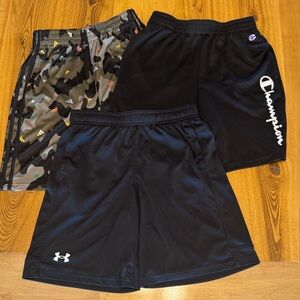 Boys athletic shorts-adidas, Under Armour, Champion